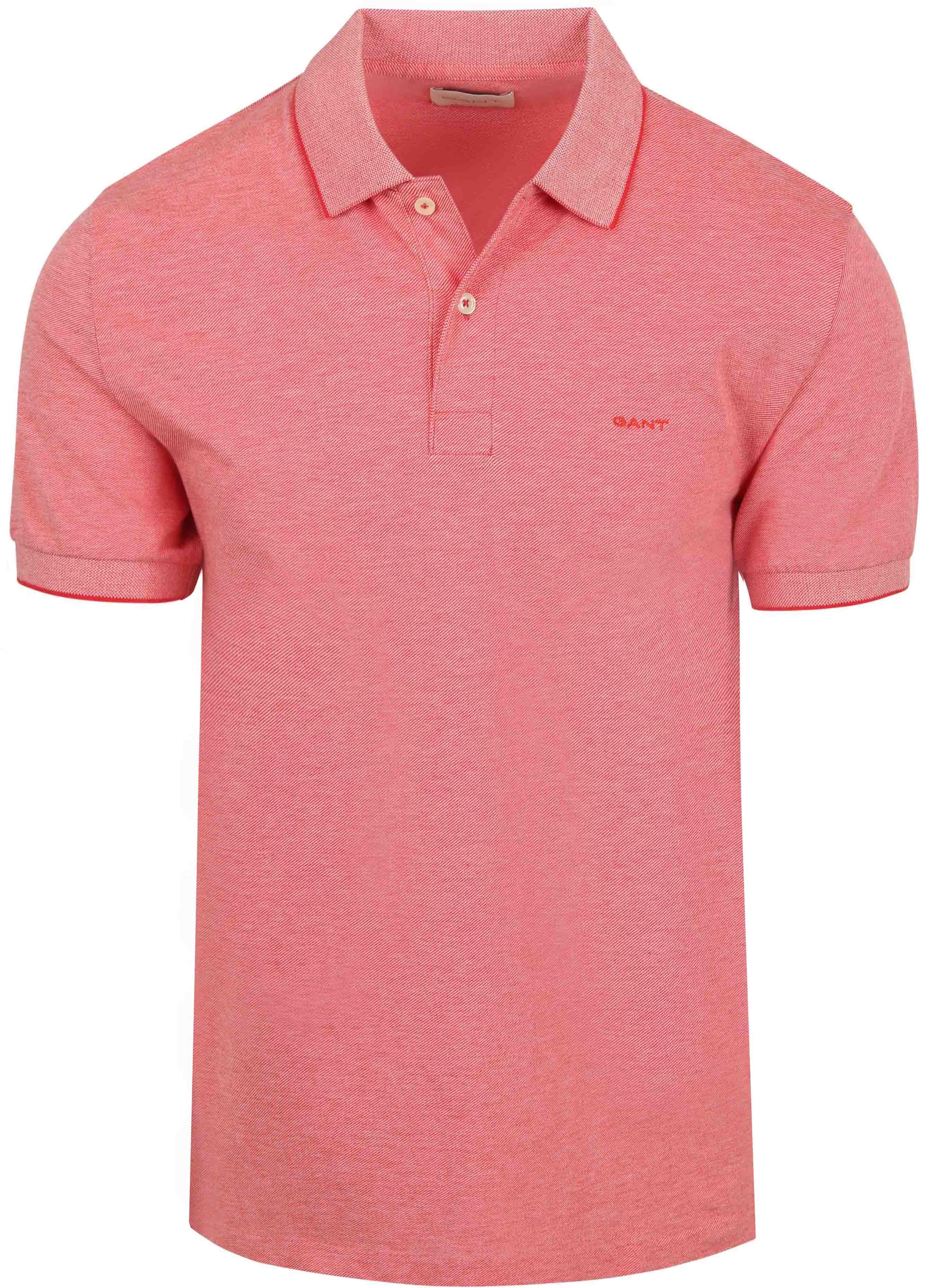 Gant Polo Piqué 2-Tone Rouge Product