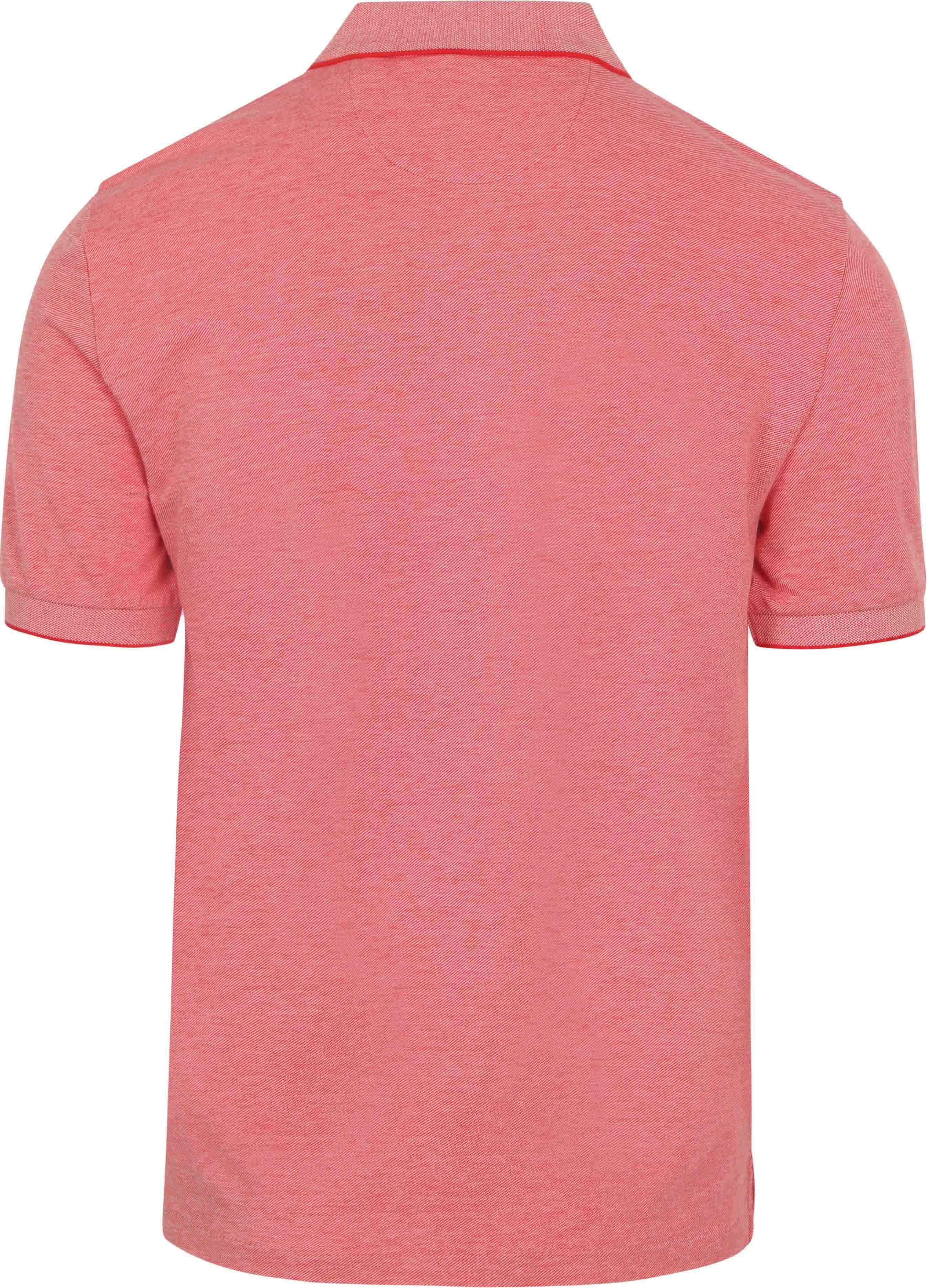 Gant Polo Piqué 2-Tone Rouge Product / Achterkant