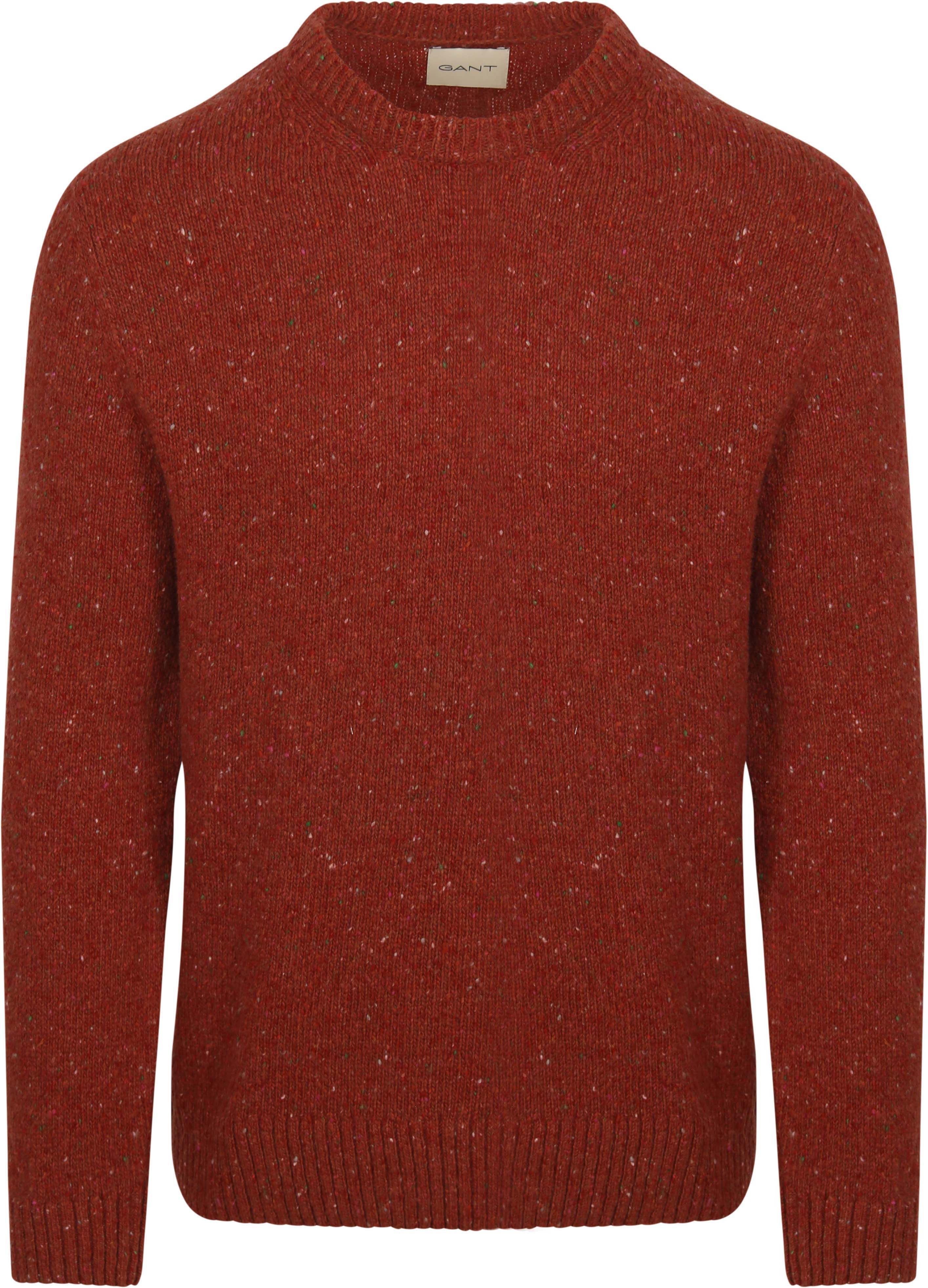 Gant Pull Mélange Laine Rouille Product