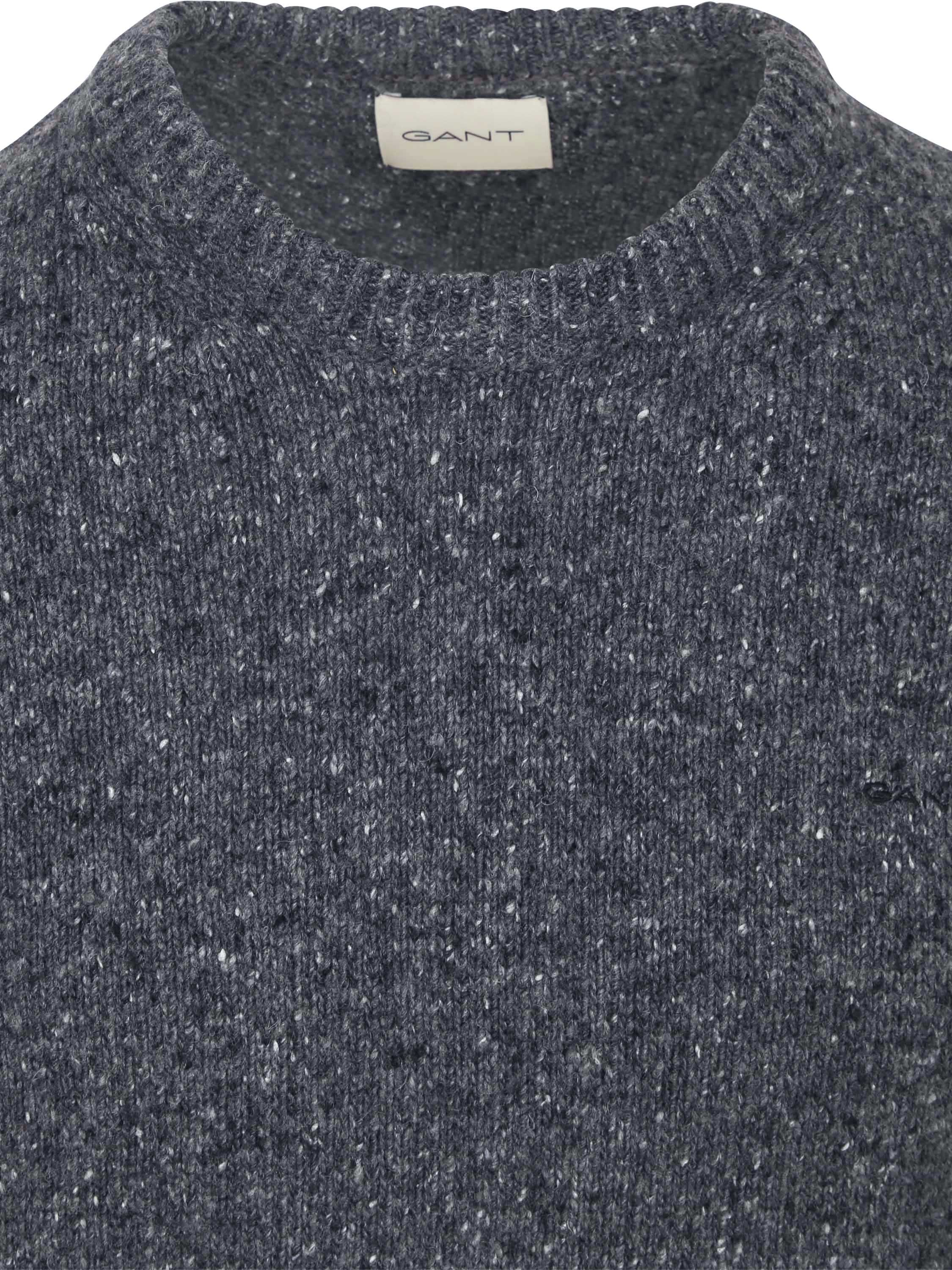 Gant Pullover Wool Blend Antraciet Product / Detail