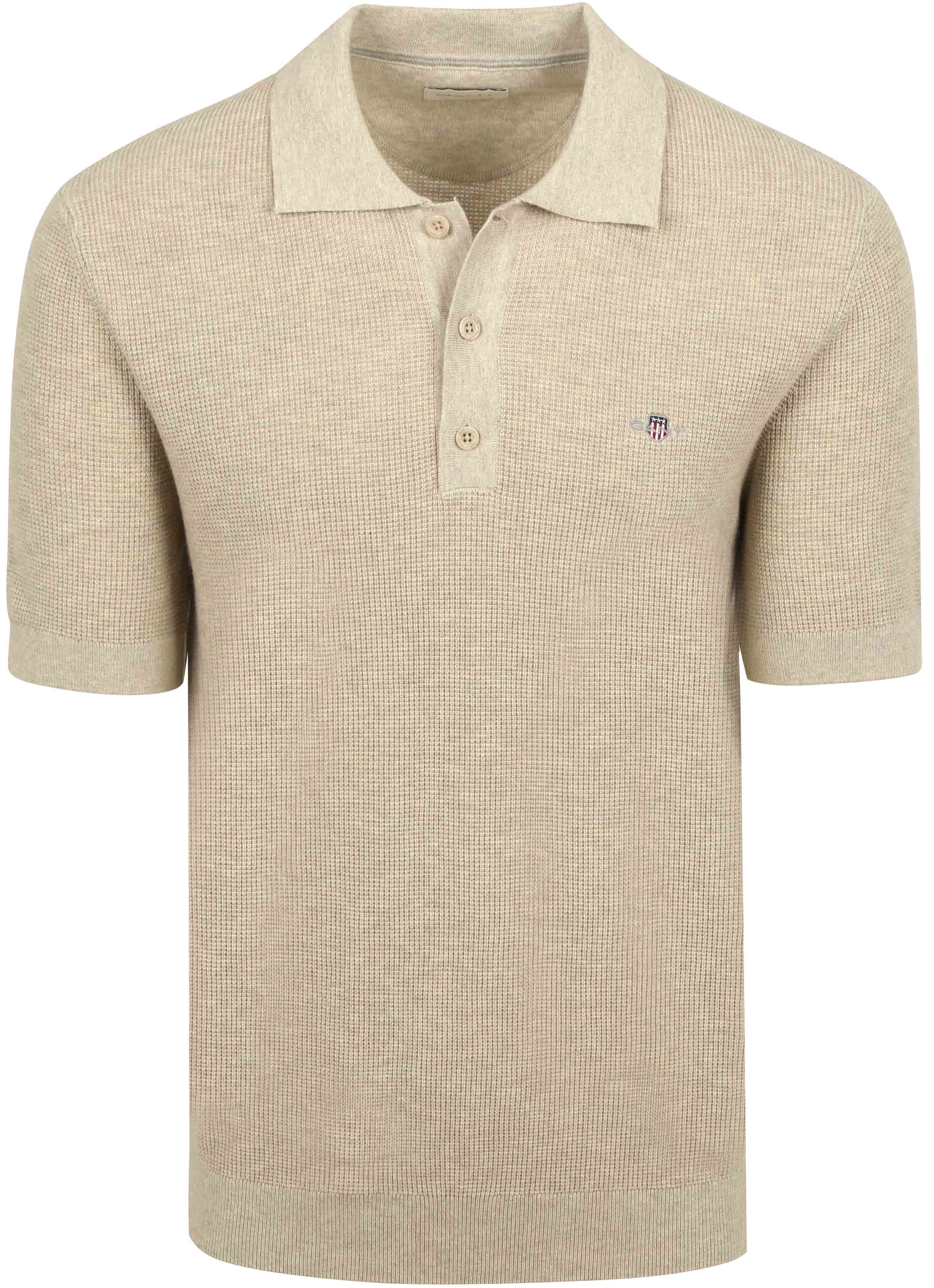 Køb GANT Strikket Polo Beige 8030294-198 | Suitable