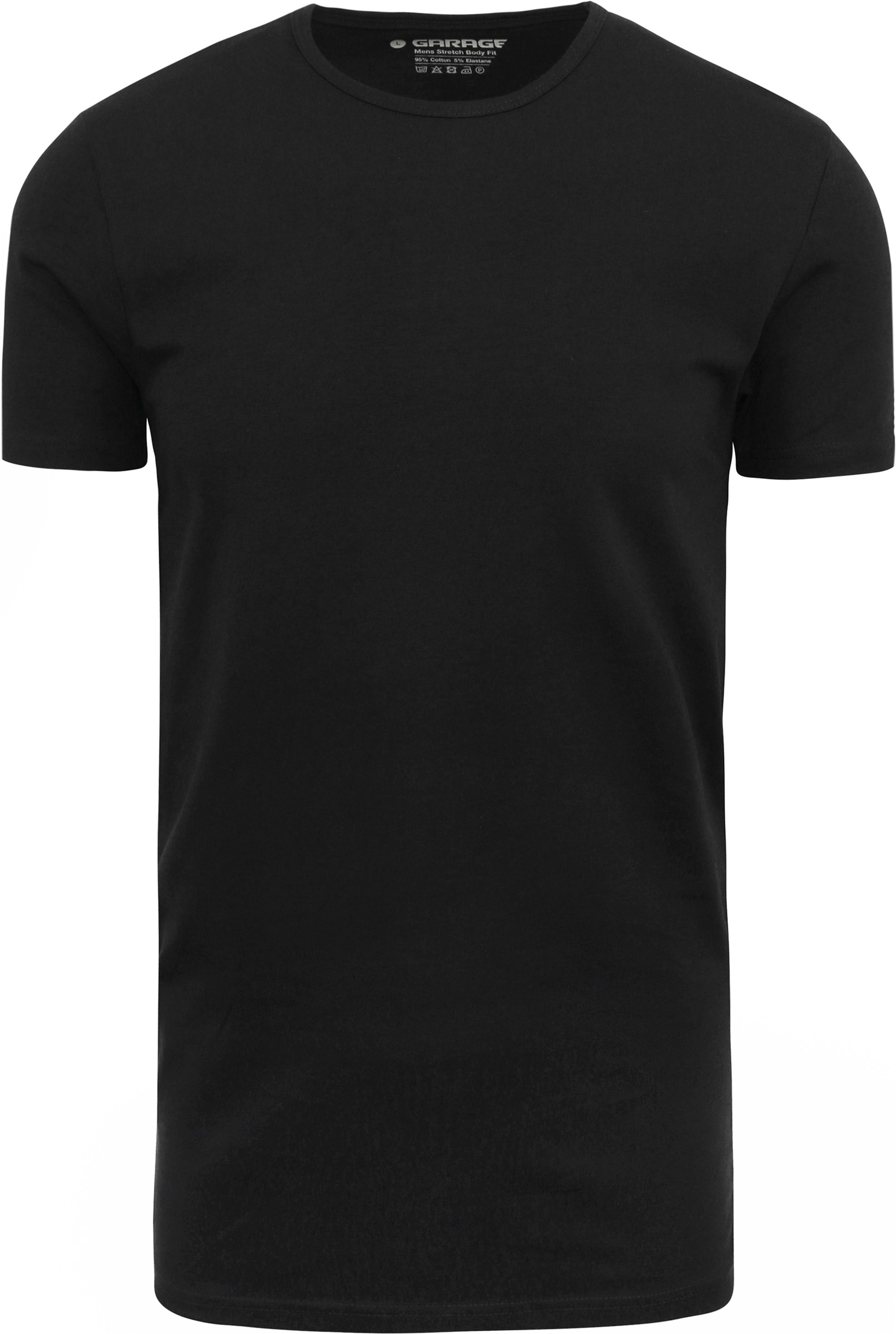 Basic Stretch negro con cuello redondo