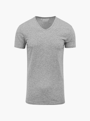Garage Stretch Basic Grey V-Neck