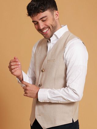 Suitable Gilet Loop Beige