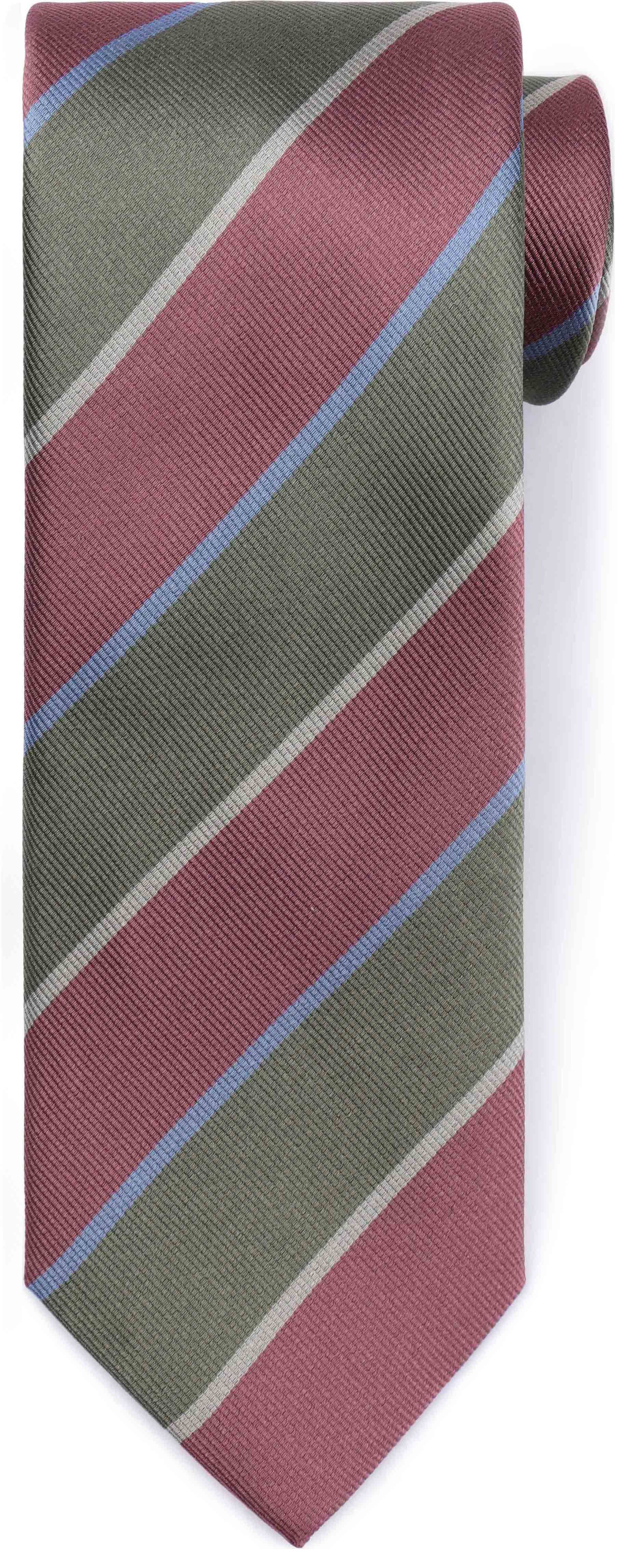 Suitable Tie Silk Triple Stripe Green Product