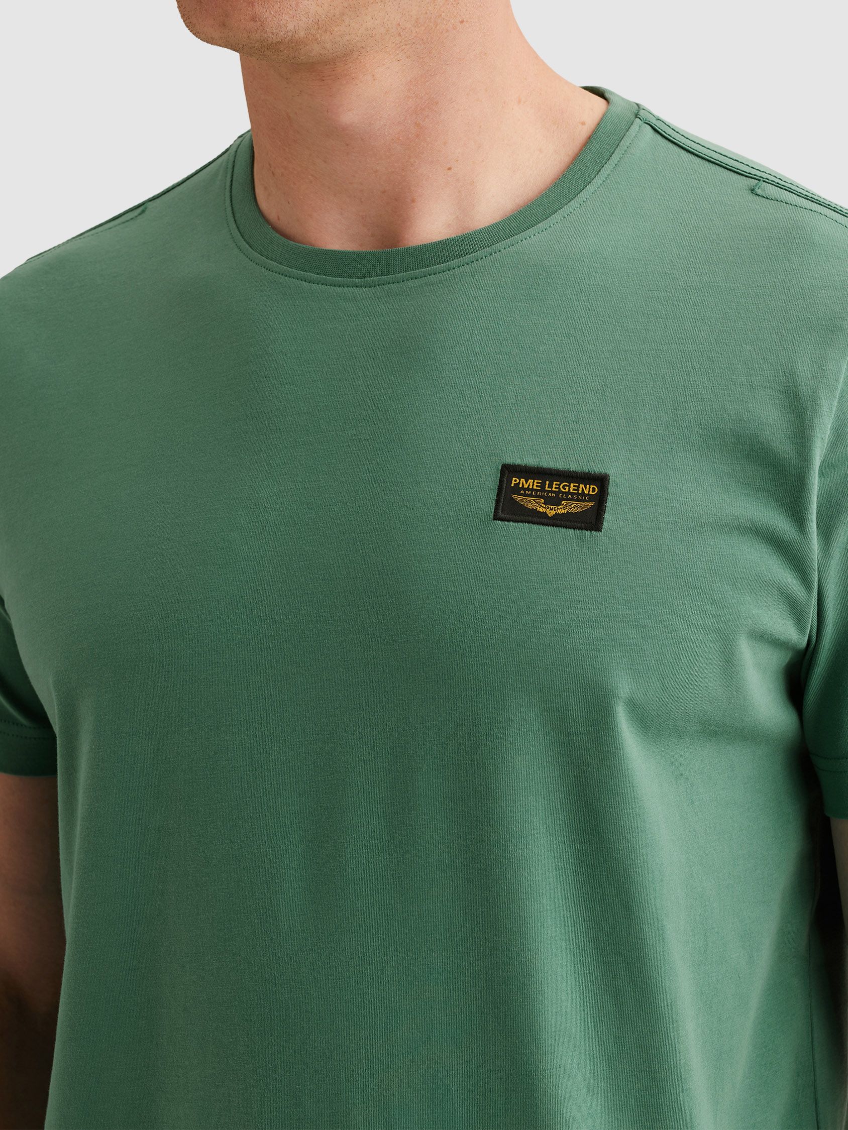 PME Legend American Classic T-Shirt Deep Sea Model / Detail