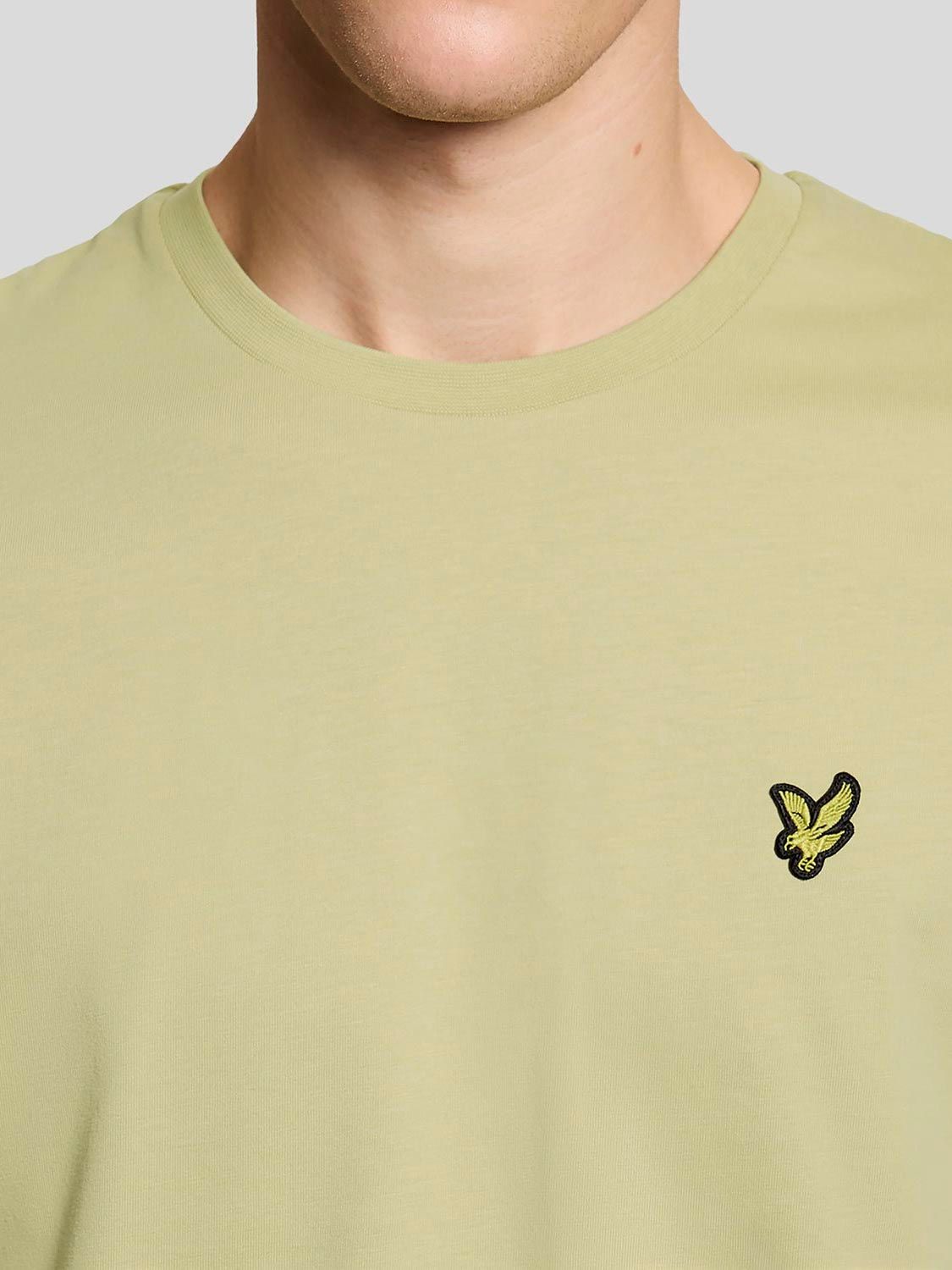 Lyle and Scott T-shirt Herb Grön Model / Detail