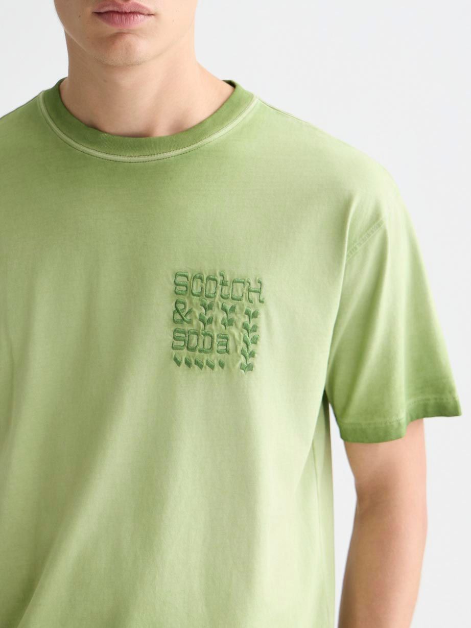 Scotch and Soda T-skjorte – Grønn Model / Detail