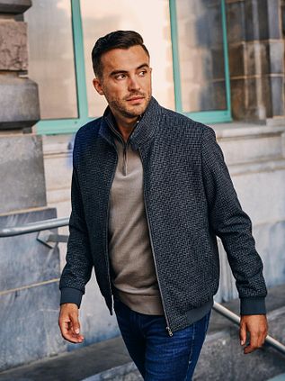 Steppin' Out Herritage Jack Wool Blend Pepita Navy