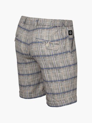 Blue Industry Short Jim Beige Geruit