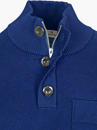 Blue Industry Mocker Pullover Kobaltblau