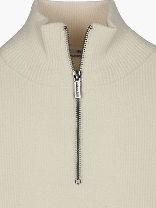 Blue Industry Half Zip Pullover Off White