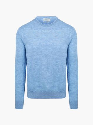 King Essentials The John Pullover Merino Light Blue