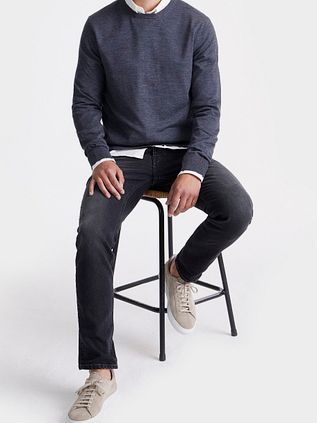 Konge Essentials John merinogenser antrasitt