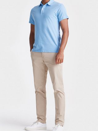 King Essentials The James Poloshirt Mid Blau