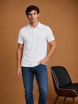 King Essentials The James Poloshirt Weiß