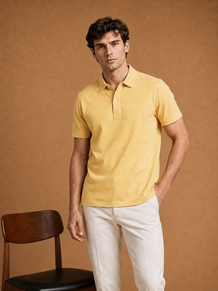 King Essentials The James Poloshirt Gelb