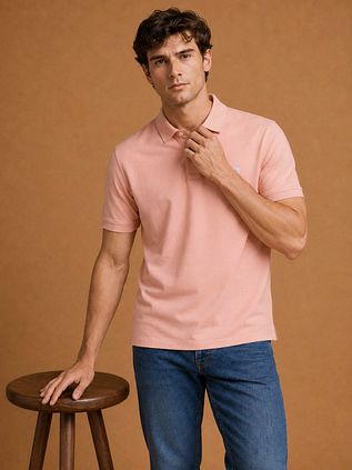 King Essentials The Rene Poloskjorte Rosa