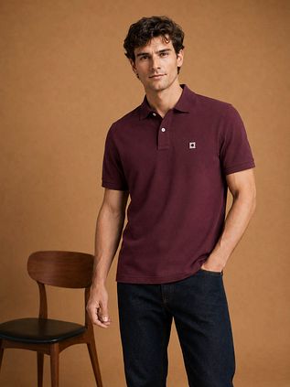 King Essentials The Rene Poloskjorte Bordeaux