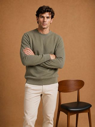 KING Essentials George sweatshirt oliven