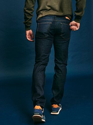 King Essentials The Jason Jeans Marineblå