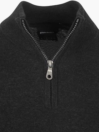 Lyle & Scott Half Zip Pullover Lamswol Zwart