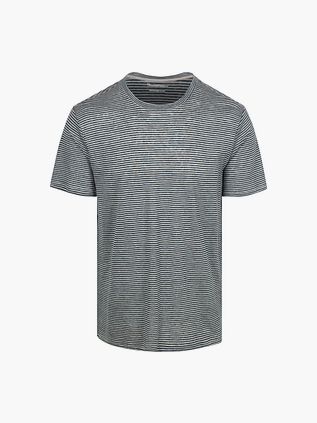 KnowledgeCotton Apparel T-shirt Streifen Navy