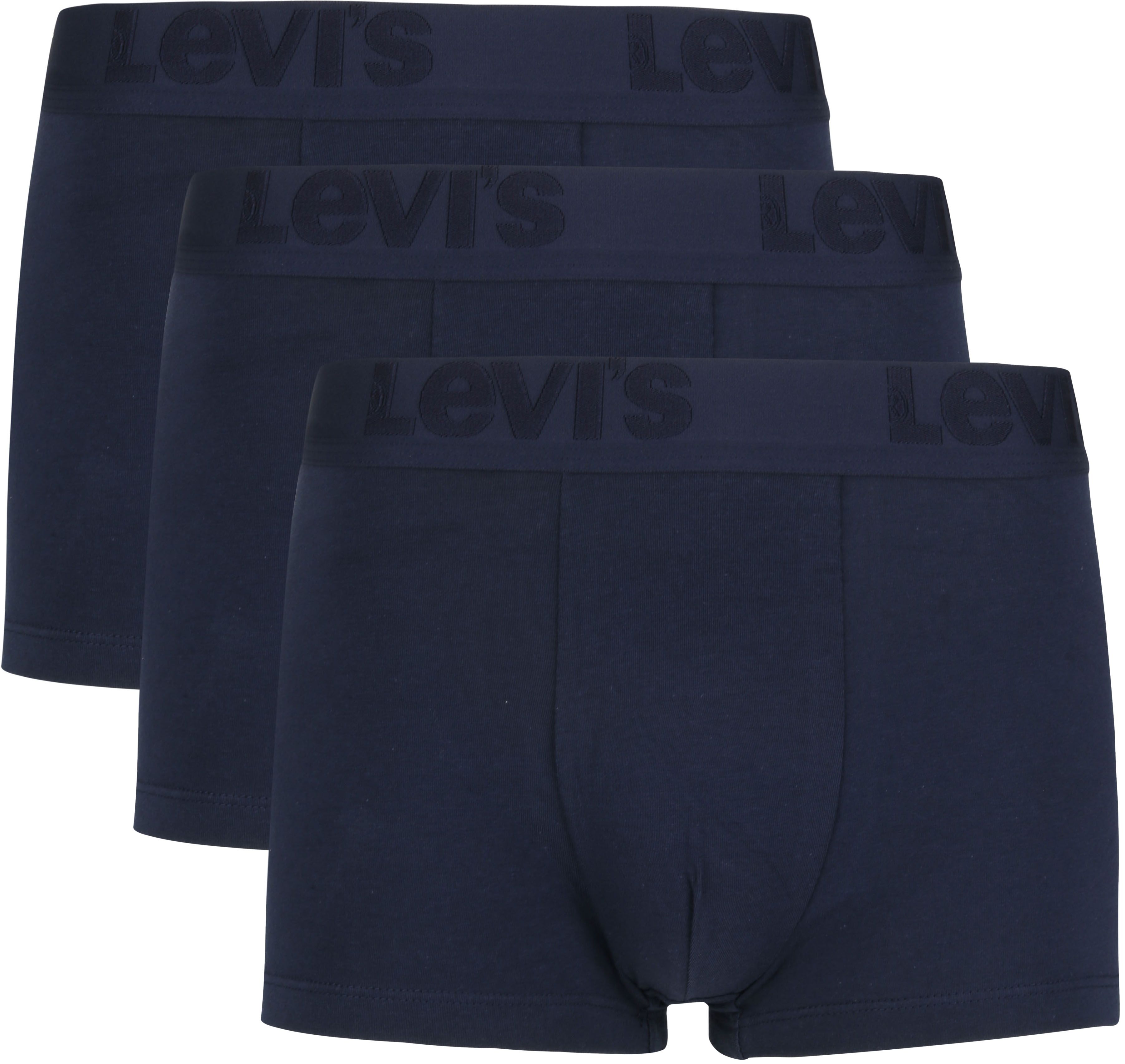 Boxershorts 3-Pack Enfärgad Mörkblå