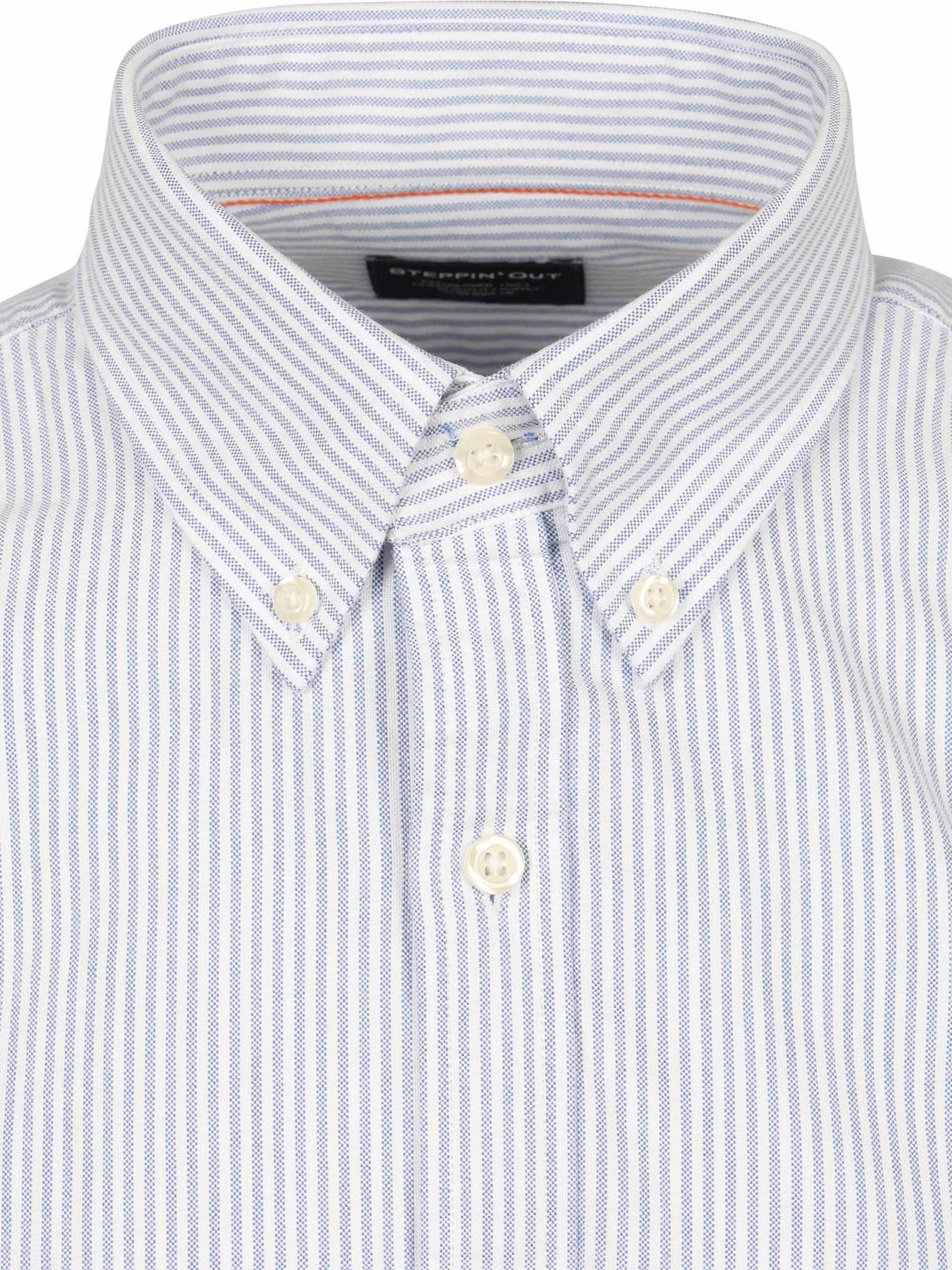 Steppin' Out Short Sleeve Shirt Oxford Yale Stripes Light Blue Product / Detail
