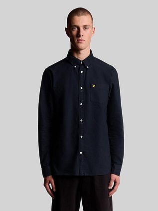 Lyle & Scott Shirt Plain Oxford Navy