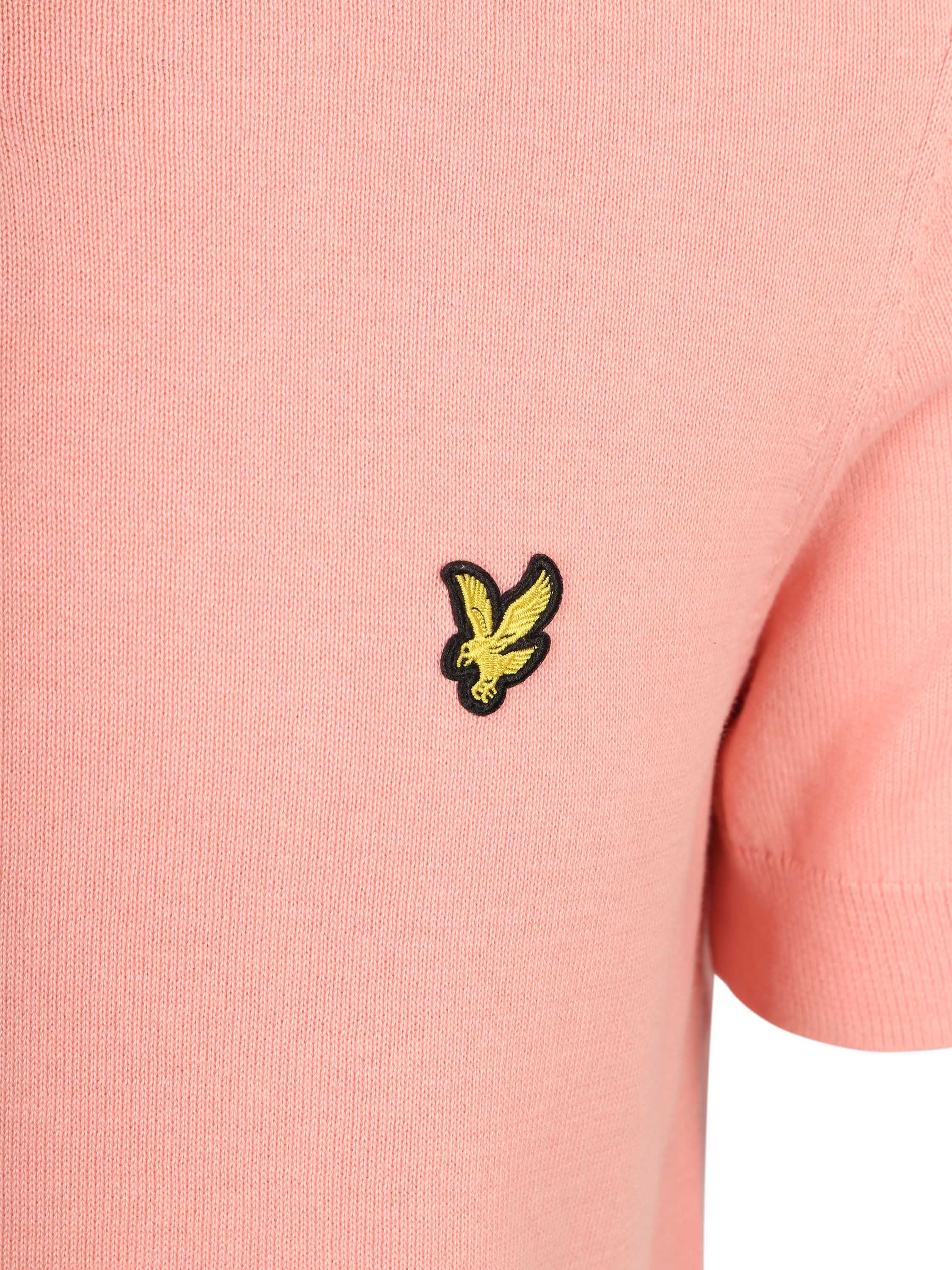 Lyle & Scott Knitted Polo Shirt Grapefruit Pink Product / Detail