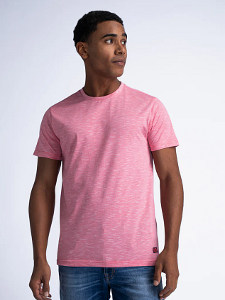Petrol Palmora Camiseta Jaspeada Rosa