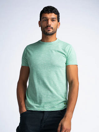 Petrol Palmora Camiseta Jaspeada Verde