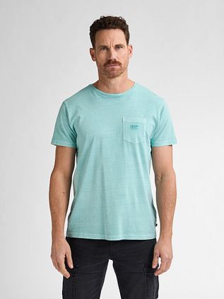 Petrol Key Camiseta Aqua Jaspeado