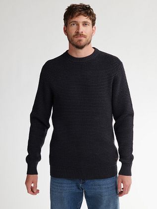 Petrol Sweater Toledo Structure Navy