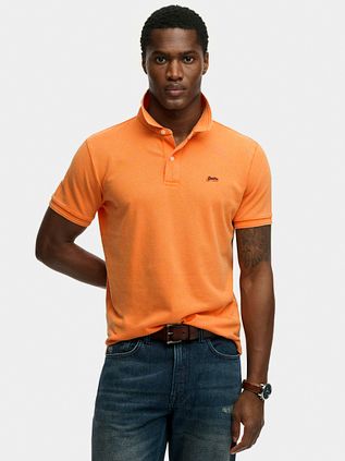 Superdry Polo Pique Klassisch Orange