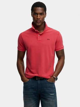 Superdry Polo Pique Raspberry