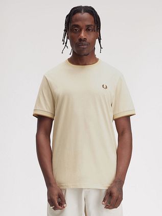 Fred Perry M1588 Twin Tipped T-shirt Beige