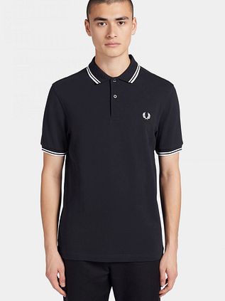 Fred Perry Polo Navy Hvid