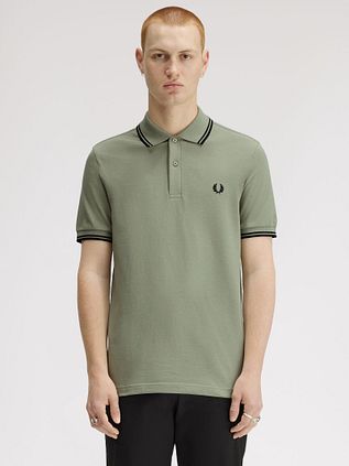 Fred Perry Polo Twin Tipped M3600 Green S23