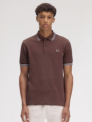 Fred Perry M3600 Polo Shirt Brown Y66
