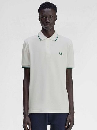 Fred Perry Polo Twin Tipped M3600 White Z52