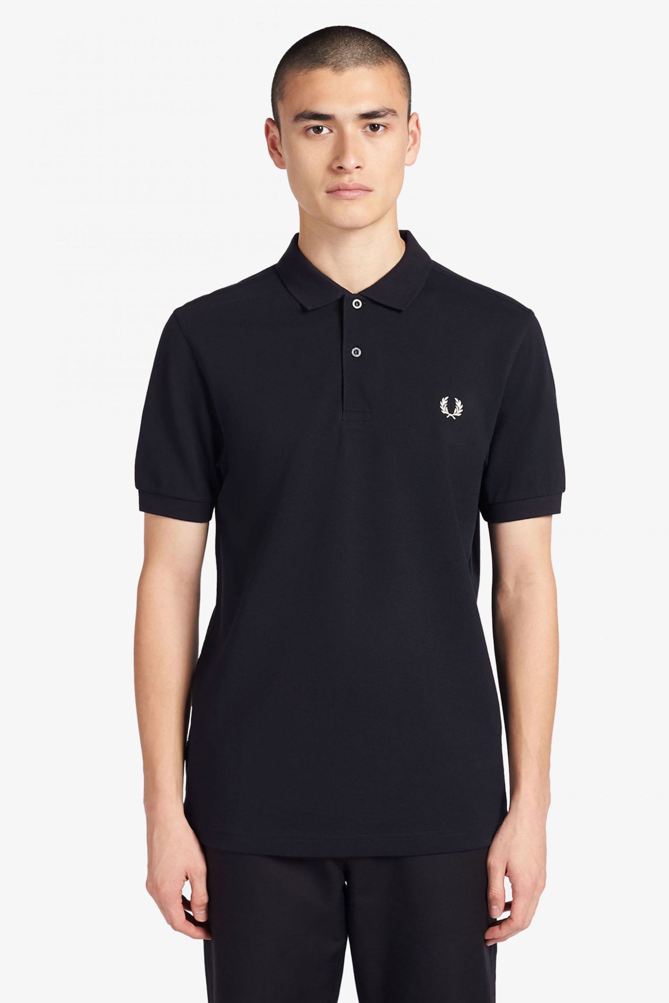 Fred Perry Polo Shirt Basic Navy Model / Voorkant
