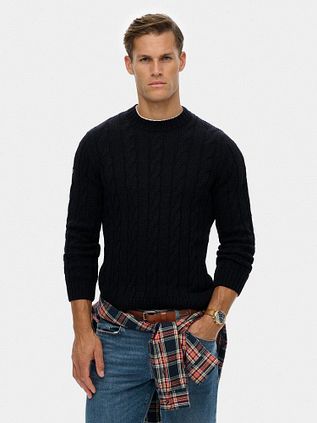 Superdry Pullover Jacob Cable Navy