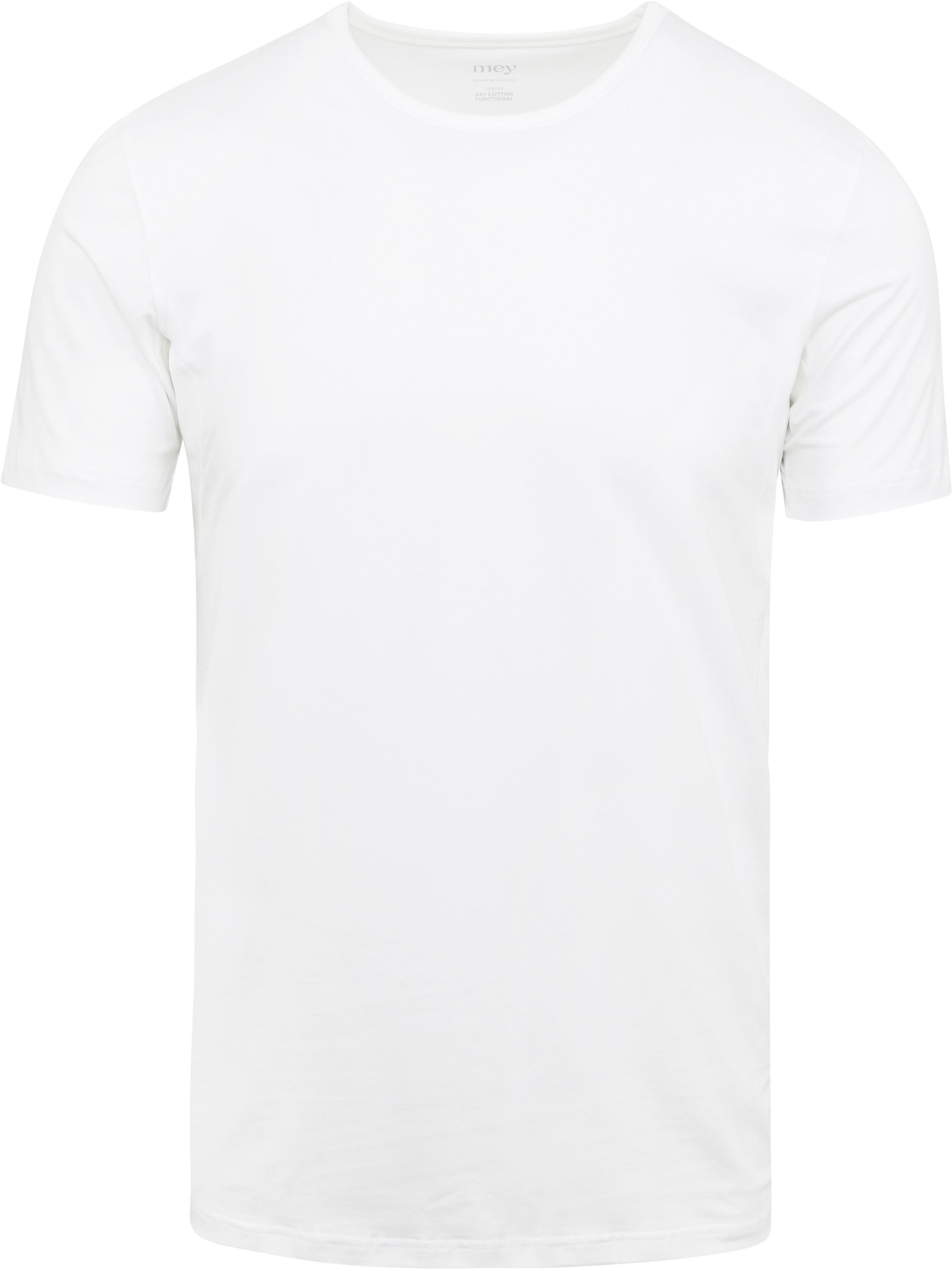 O-hals Dry Cotton T-shirt Vit