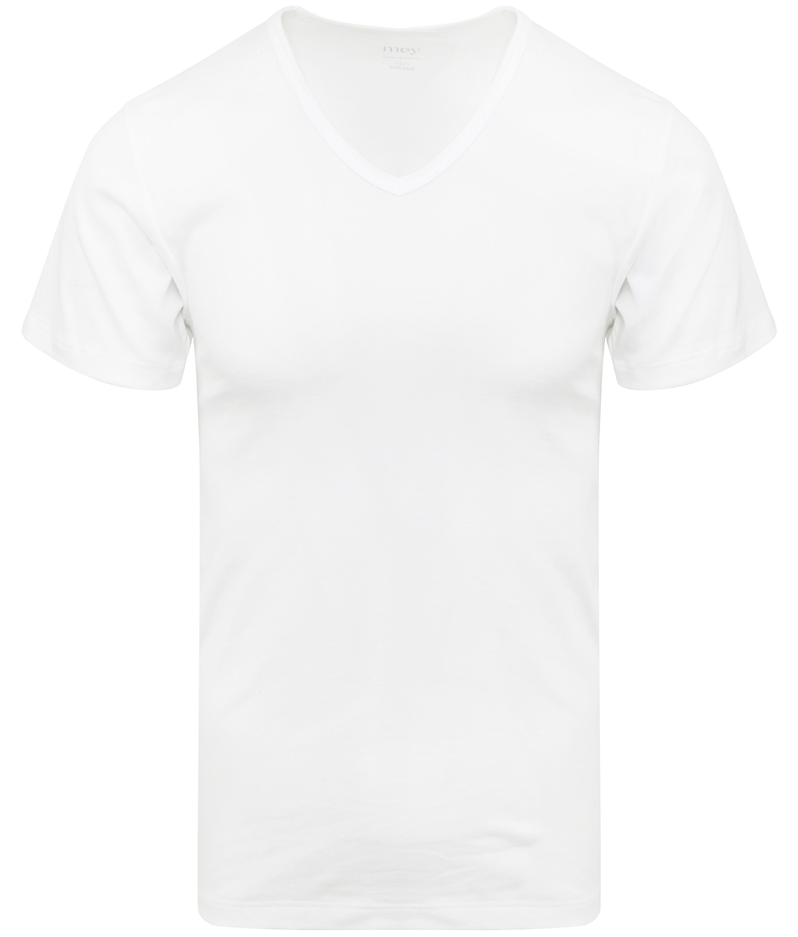 T-shirt Noblesse Col-V Blanc