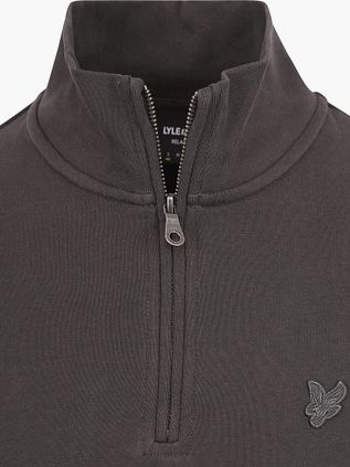 Lyle & Scott Half Zip Pullover Tonal Antraciet