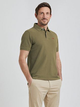 McGregor Piqué Poloshirt Olivgrün