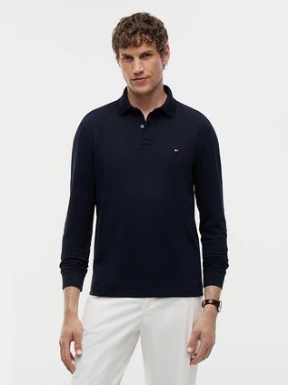 Tommy Hilfiger Poloshirt Long Sleeve Navy
