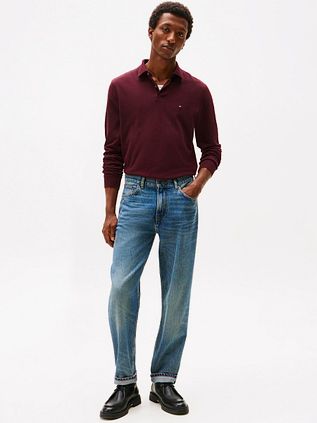 Tommy Hilfiger Longsleeve Polo Bordeaux